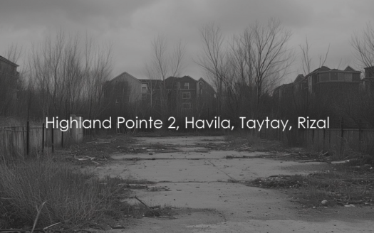 515 SQM Vacant Lot for Sale in Highland Pointe 2, Havila Taytay, Rizal