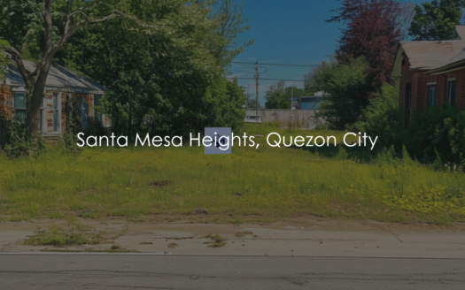840 SQM Vacant Lot for Sale in Santa Mesa Heights, Quezon City