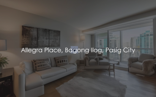 Sensational 2-Bedroom Condo Unit for Sale in Allegra Place, Bagong Ilog, Pasig City