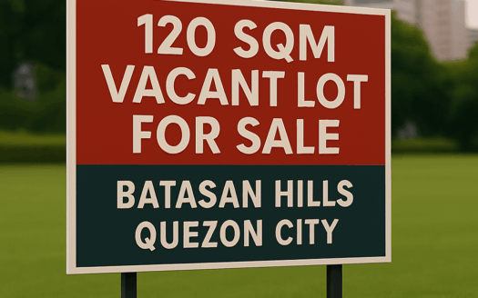 120 SQM Vacant Lot for Sale in Filinvest 2, Batasan Hills, Quezon City