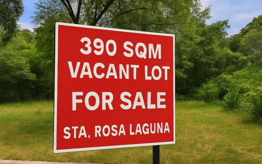 390 SQM Vacant Lot for Sale in Sta. Rosa, Laguna