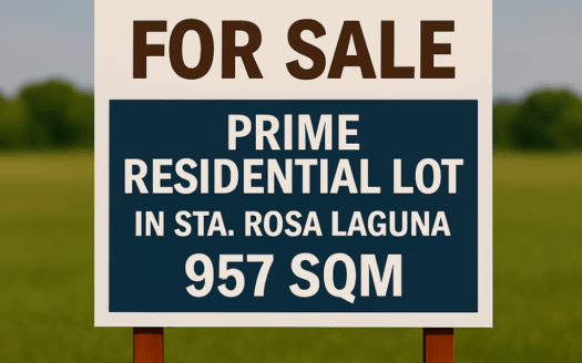 957 SQM Prime Residential Lot for Sale in Nuvali, Sta. Rosa, Laguna