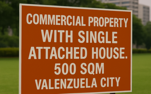 500 SQM Commercial Property and Single Attached House for Sale in Valenzuela City