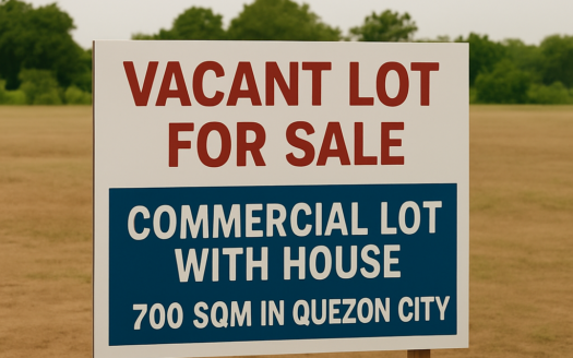 Prime 700 SQM Commercial Lot with House in Quezon City
