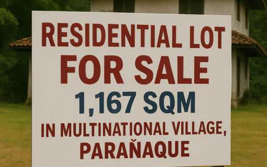 1,167 SQM Residential Lot for Sale in Multinational Village, Parañaque City