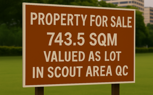 743.5 SQM Lot for Sale with Old Structure in Scout Area, Quezon City