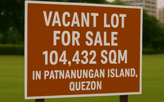 104,432 SQM Vacant Lot for Sale in Patnanungan Island, Quezon