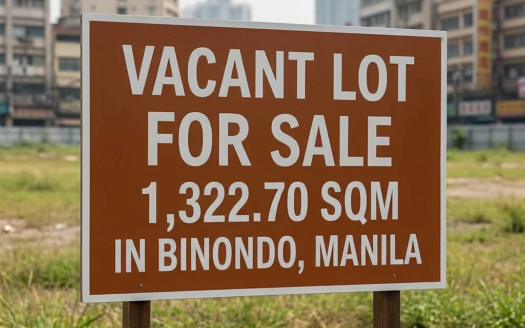 1,322.70 SQM Commercial Lot for Sale in Binondo, Manila