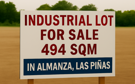 494 SQM Industrial Lot for Sale in Almanza, Las Piñas